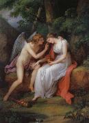 Angelika Kauffmann Amor und Psyche oil